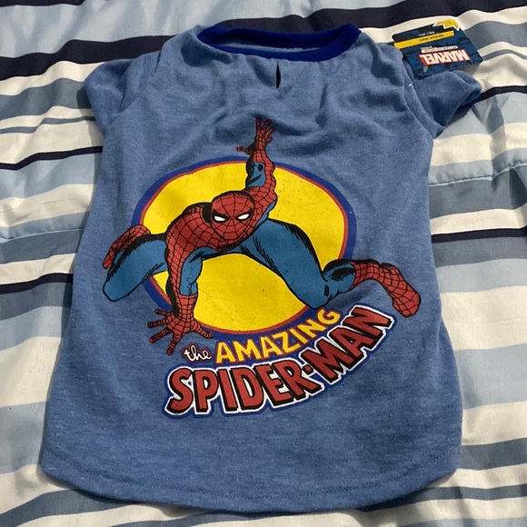 NWT Spider-Man Dog Shirt Size Large for Smaller Dogs See Size Chart